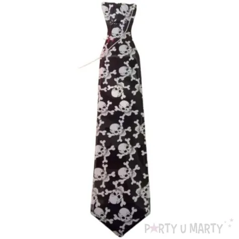 krawat czaszki czarny arpex