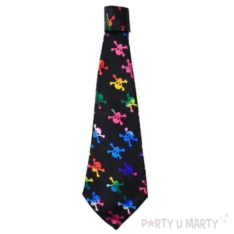 krawat czaszki kolorowe godan