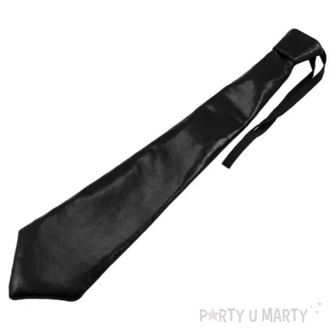 krawat elegant metallic czarny folat