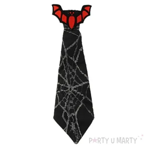krawat halloween z nietoperzem