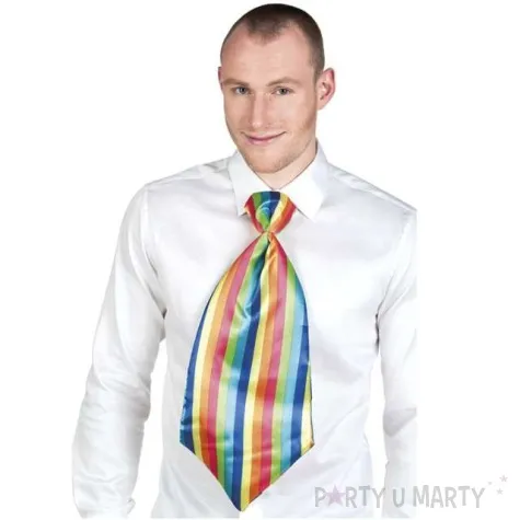 krawat klaun pasiasty xxl boland