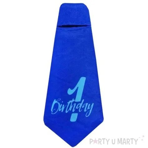 krawat moje 1 urodziny blekitny godan