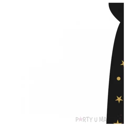 krawat na 18 urodziny dodatek do stroju glamour birthday czarny 43 cm