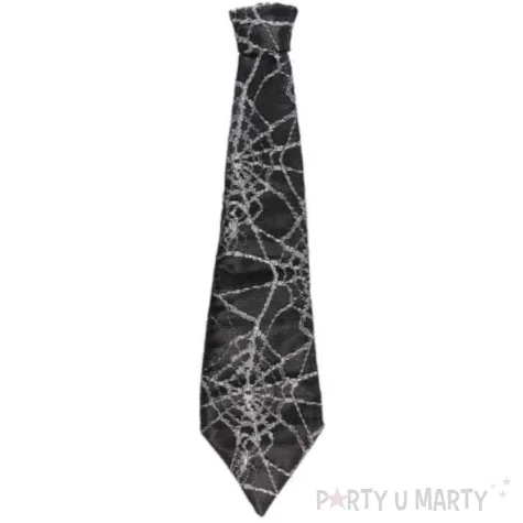krawat pajeczyny czarny widmann