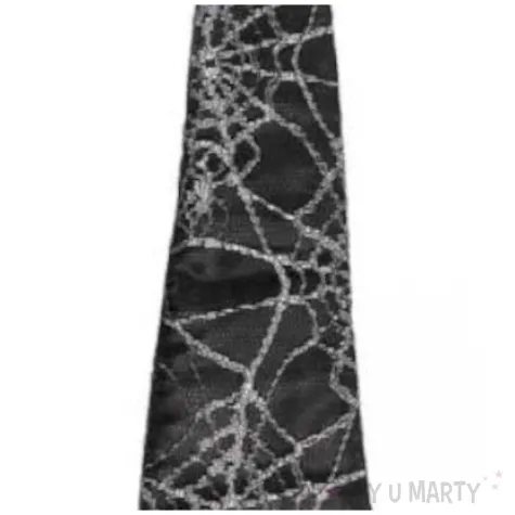 krawat pajeczyny czarny widmann