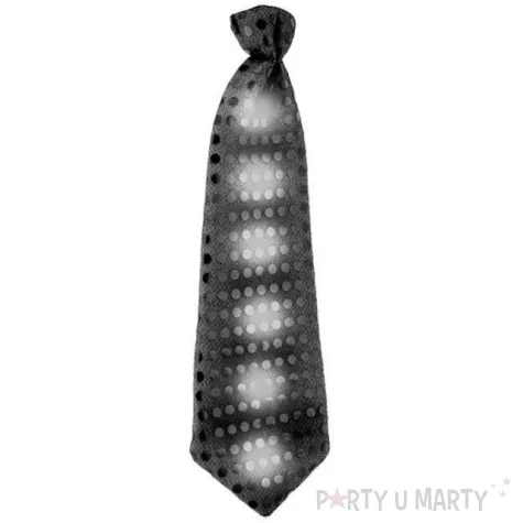 krawat swiecacy cekiny czarny godan