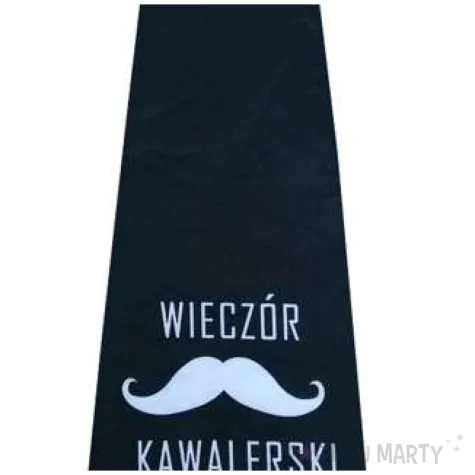 krawat wieczor kawalerski czarny godan