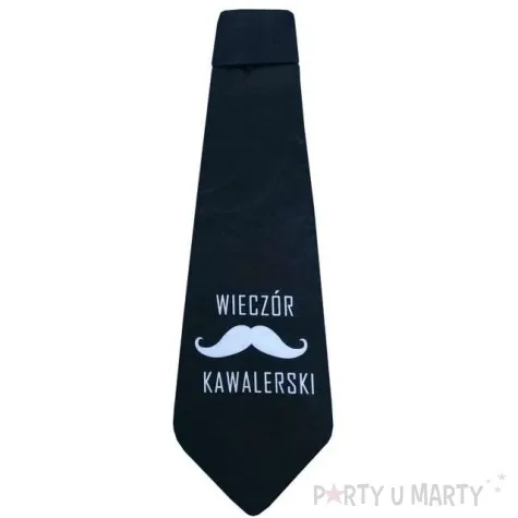 krawat wieczor kawalerski czarny godan