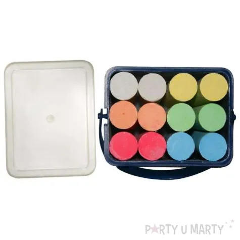 kreda chodnikowa w wiaderku mix titanum 25 mm 12 szt