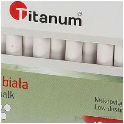 kreda classic biala titanum 10 mm 100 szt
