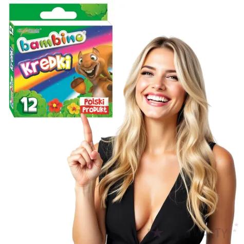 kredki glinkowe mix bambino 12 szt