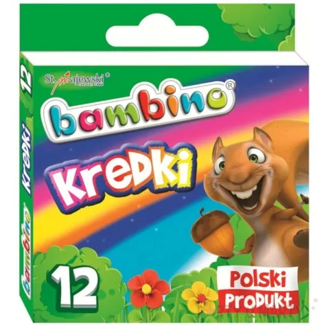 kredki glinkowe mix bambino 12 szt
