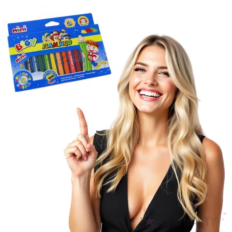 kredki olowkowe jumbo mini titanum 12 szt