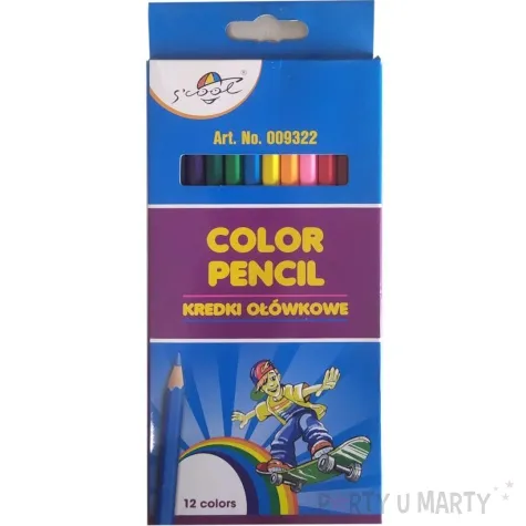 kredki olowkowe scool leviatan mix 12 szt