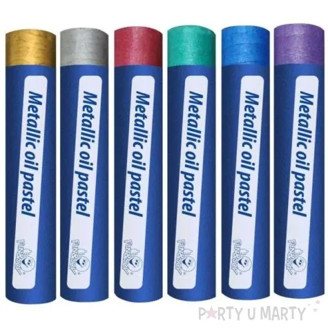 kredki pastele olejne metaliczne mix fun joy 6 szt