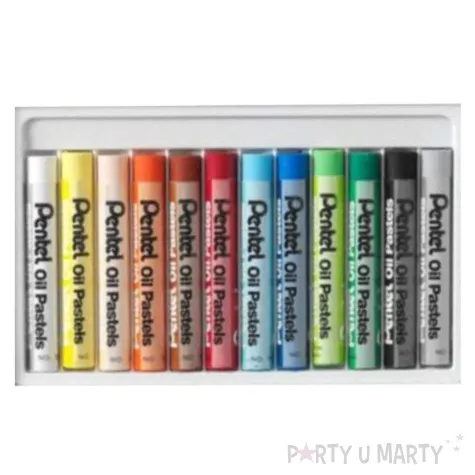 kredki pastele olejne mix pentel 12 szt