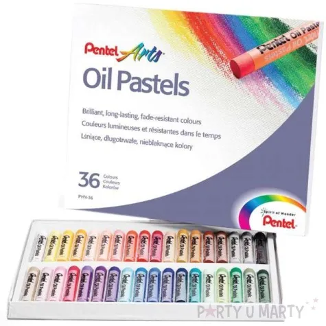 kredki pastele olejne mix pentel 36 szt