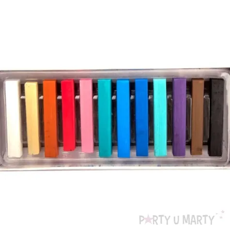 kredki pastele suche w sztyfcie mix titanum 12 szt