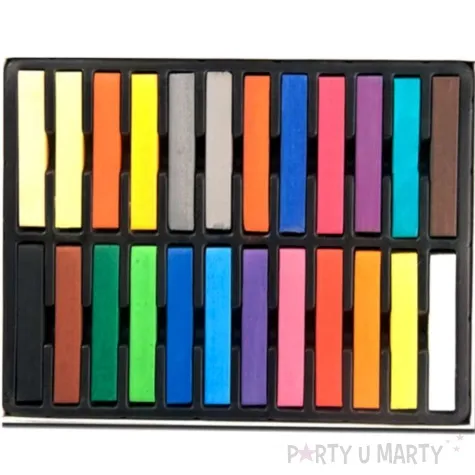 kredki pastele suche w sztyfcie mix titanum 24 szt