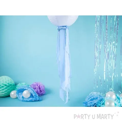 krepa dekoracyjna slim classic blekit jasny partydeco 5x10m