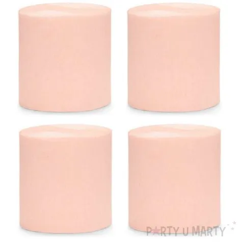 krepa dekoracyjna slim classic brzoskwinia partydeco 5x100 cm