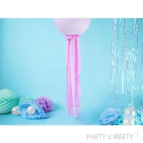 krepa dekoracyjna slim classic liliowa jasna partydeco 5x10m