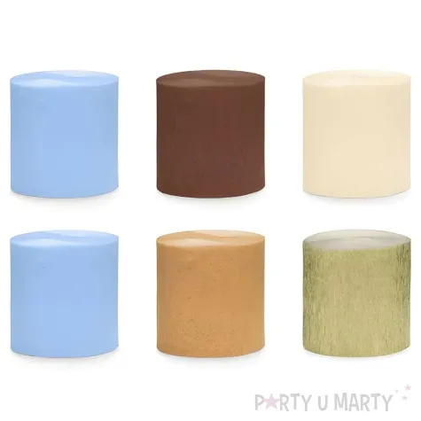 krepa dekoracyjna slim classic partydeco 5 cm x 10 m 6 szt