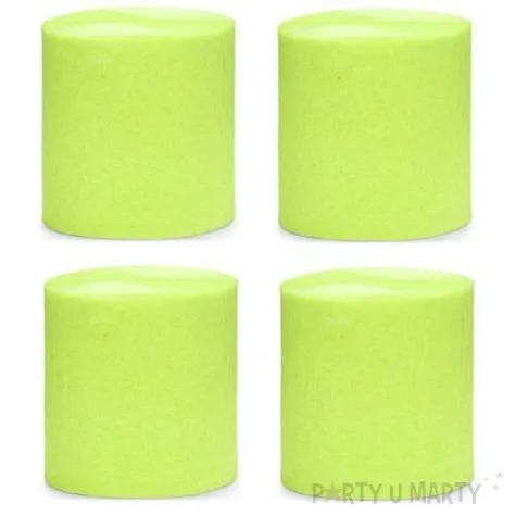 krepa dekoracyjna slim classic zielone jabluszko partydeco 5x10m