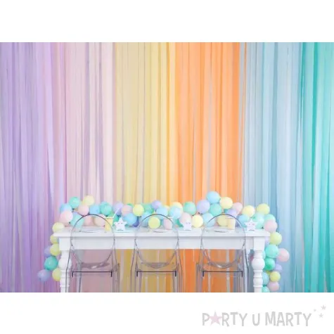 krepa dekoracyjna slim classic zolta jasna partydeco 5x10 m