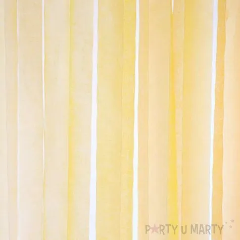 krepa dekoracyjna slim classic zolta partydeco 5x100cm