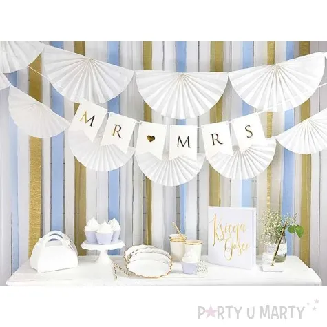 krepa dekoracyjna slim metalic zlota partydeco 5x10m