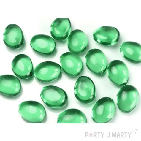 krysztalowe kamienie 3 0x2 5cm zielony 30szt 1op