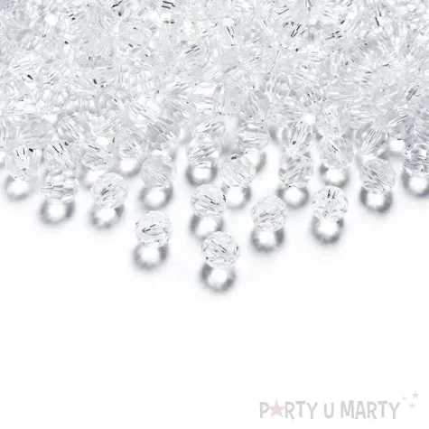 krysztalowe koraliki bezbarwny 10mm 1op