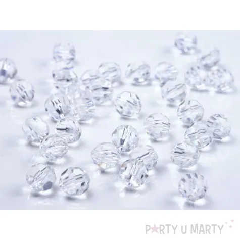 krysztalowe koraliki bezbarwny 10mm 1op