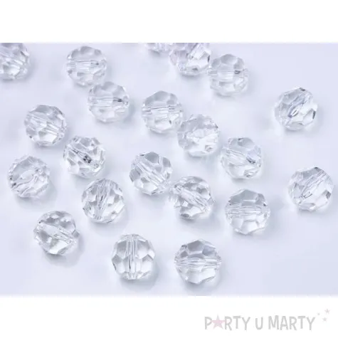 krysztalowe koraliki bezbarwny 18mm 1op