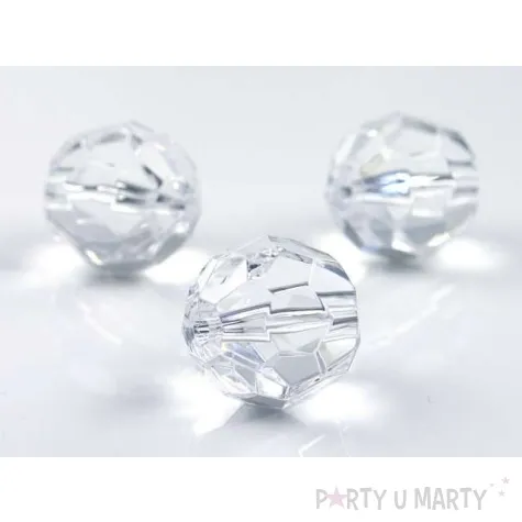 krysztalowe koraliki bezbarwny 30mm 1op