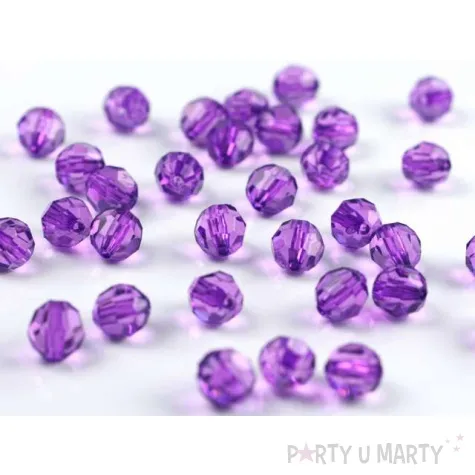 krysztalowe koraliki liliowy 10mm 1op