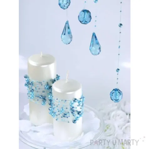 krysztalowe koraliki turkus 30mm 1op