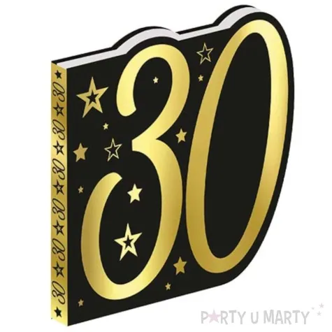 ksiega gosci 30 urodziny gwiazdy zloto czarny guirca 20 x 22 26 kartek