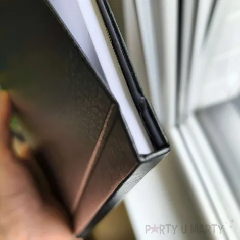 ksiega gosci album pamiatkowy na zdjecia i podpisy 30 urodziny glamour czarne kartki