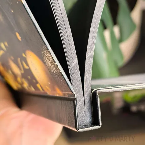 ksiega gosci album pamiatkowy na zdjecia i podpisy 90 urodziny glamour czarne kartki