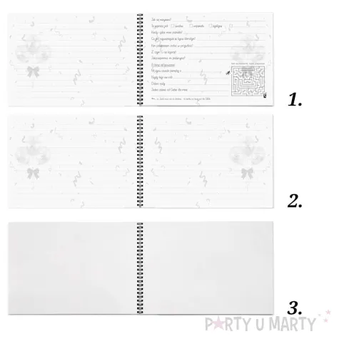 ksiega gosci album pamiatkowy na zdjecia i podpisy gothic dowolne urodziny personalizacja