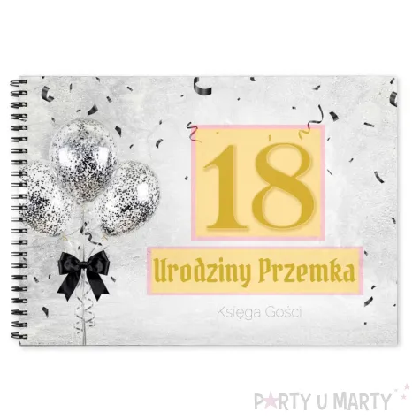 ksiega gosci album pamiatkowy na zdjecia i podpisy gothic dowolne urodziny personalizacja