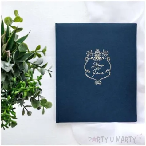 ksiega gosci always forever partydeco granatowa 20 x 24 5 cm 22 kartki