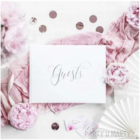 ksiega gosci guests partydeco 24 x 18 5 cm 22 kartki