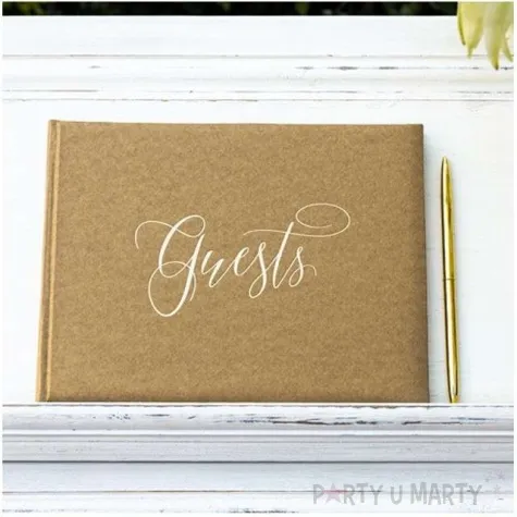 ksiega gosci guests partydeco 24 x 18 5 cm 22 kartki