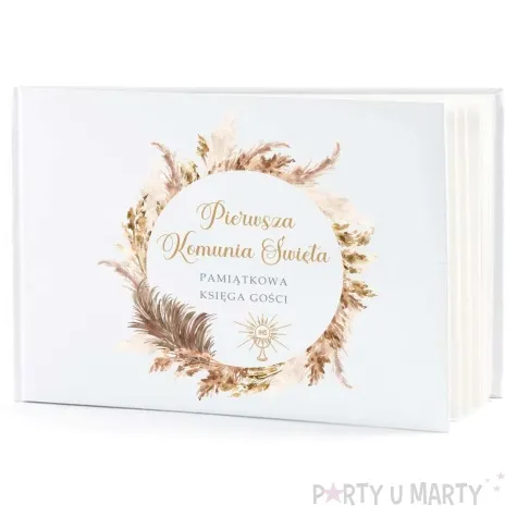ksiega gosci komunia swieta boho 31x22 cm