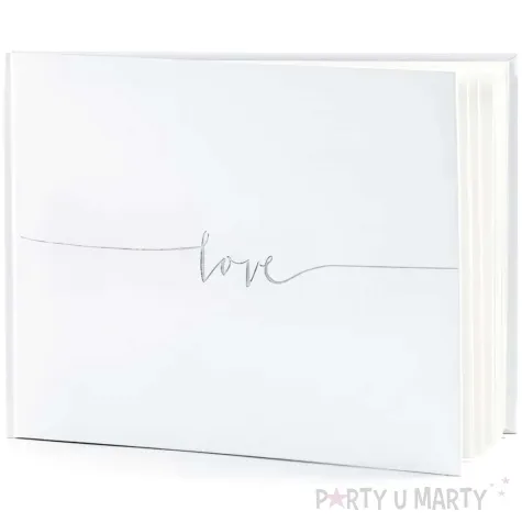 ksiega gosci love partydeco 24 x 18 5 cm 22 kartki