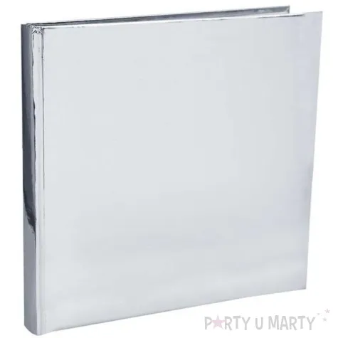 ksiega gosci premium srebrny metaliczny santex 24 x 24 cm 30 kartek