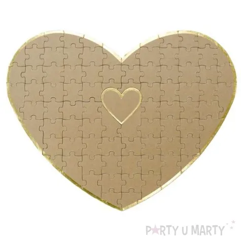 ksiega gosci puzzle serce partydeco 45 x 35 5 cm
